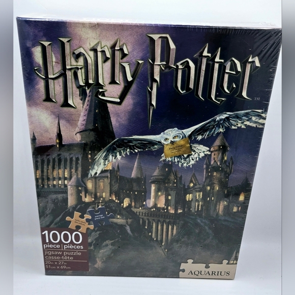 Harry Potter Hogwarts Castle 1000 Piece Jigsaw Puzzle Aquarius 20x27" NEW SEALED - Picture 1 of 6